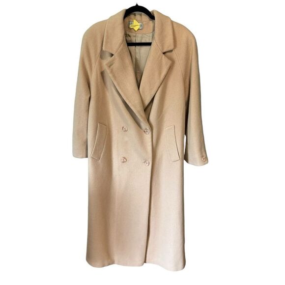 Forecaster of Boston Vintage Wool Angora Double Breasted Long Longline Coat - Picture 3 of 15
